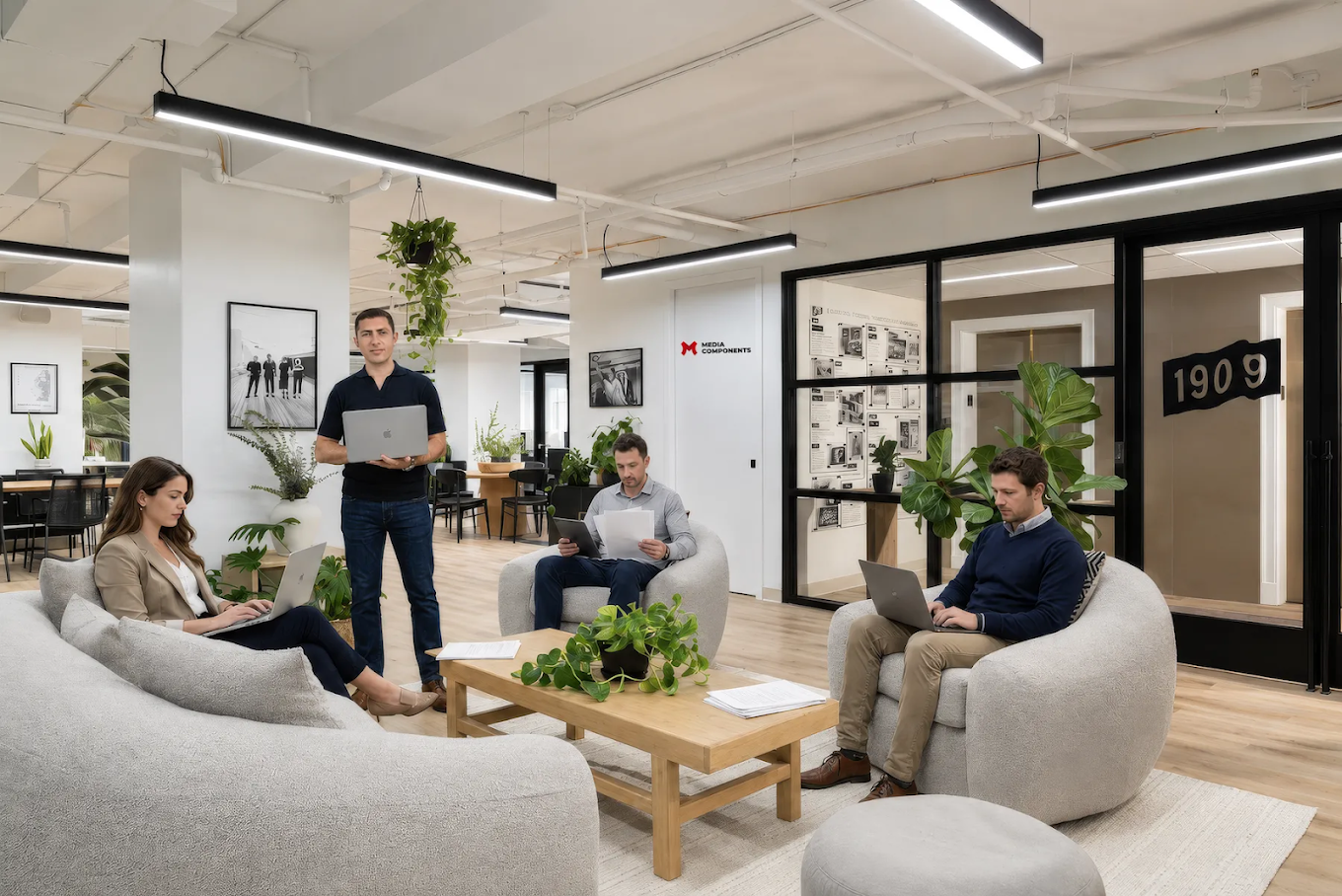 Inside the Media Components office workspace